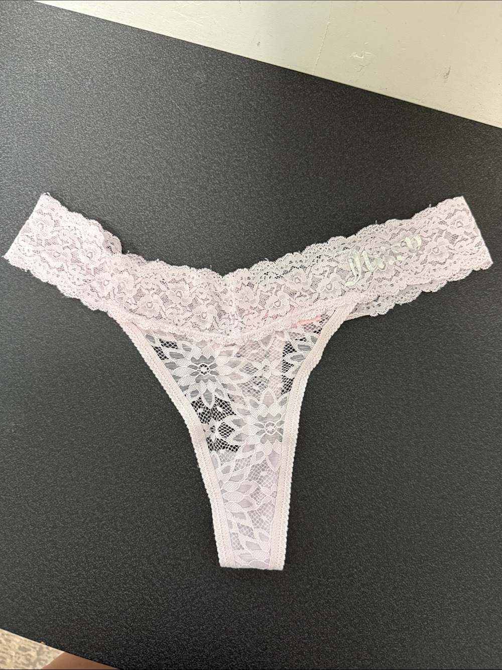 Juicy Couture Light Pink Lace Thong